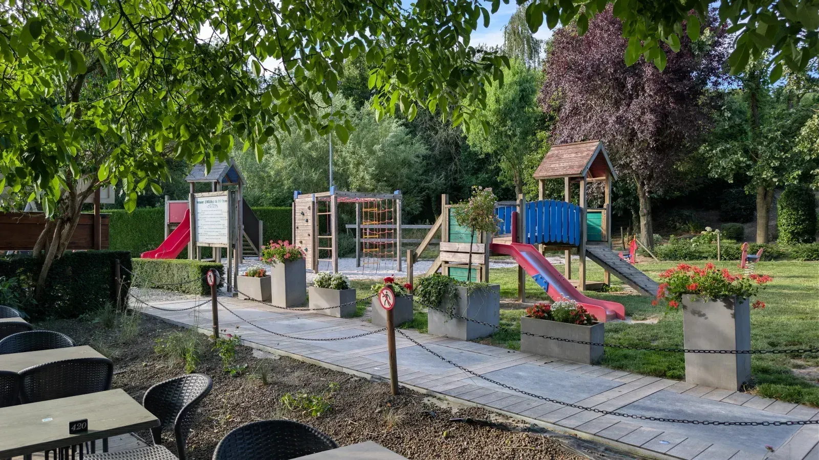 Spielplatz der Moulin du Val-Dieu